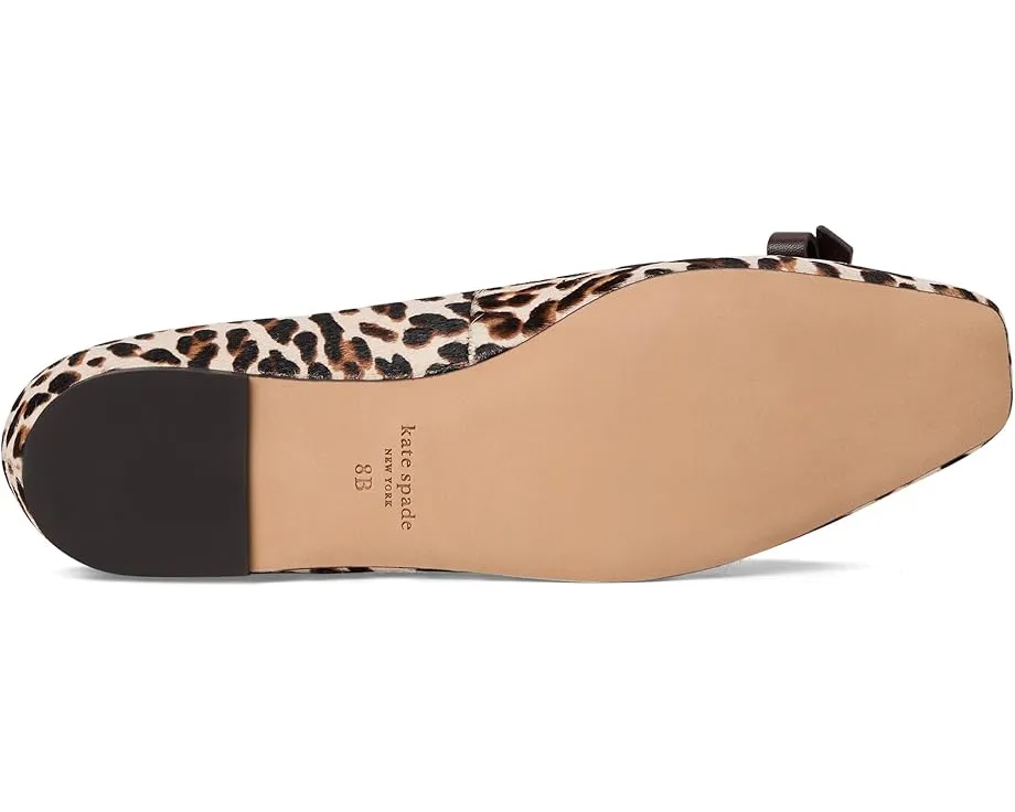Балетки Kate Spade New York Deco Bow из леопардовой велюровой кожи с бантом