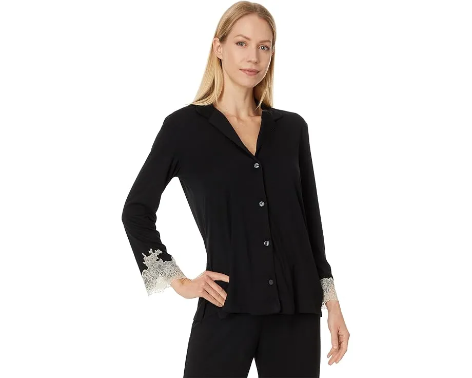 Пижамный комплект Natori Luxe Shangri-La с аппликацией из кружева