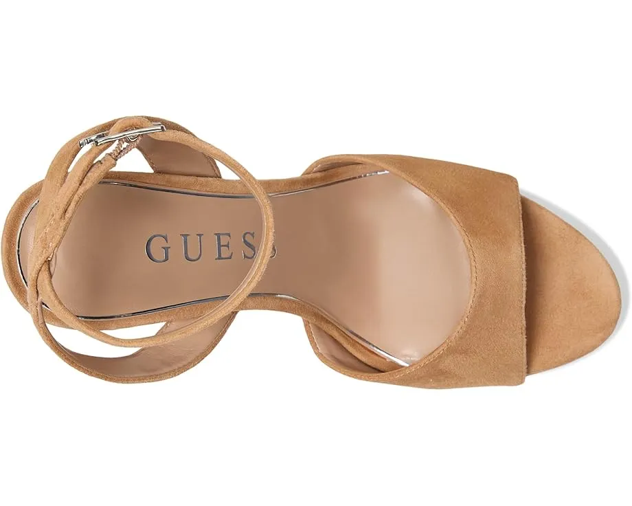 Туфли GUESS Hitten на устойчивом каблуке из замши с ремешком