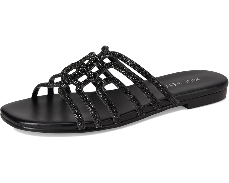 Плоские сандалии Nine West Timy с квадратным носком и украшениями