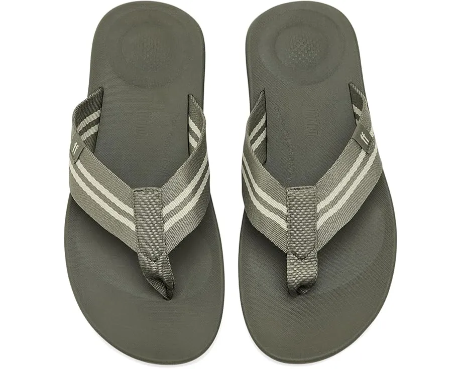 Шлепанцы FitFlop Iqushion с двумя полосками и перепонками