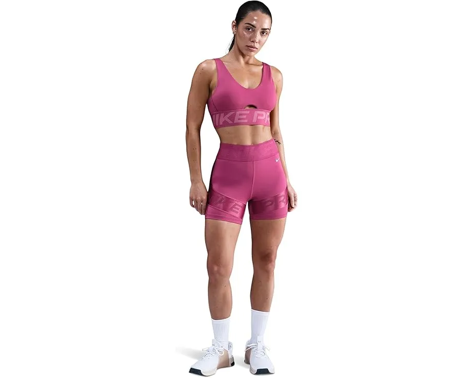 Nike Pro Indy спортивный бюстгальтер с глубоким вырезом и средней поддержкой