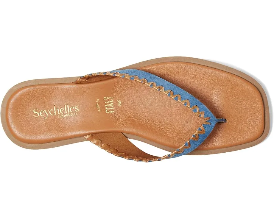 Сандалии Seychelles Island Breeze из замши с ремешками из рафии и мягкой стелькой