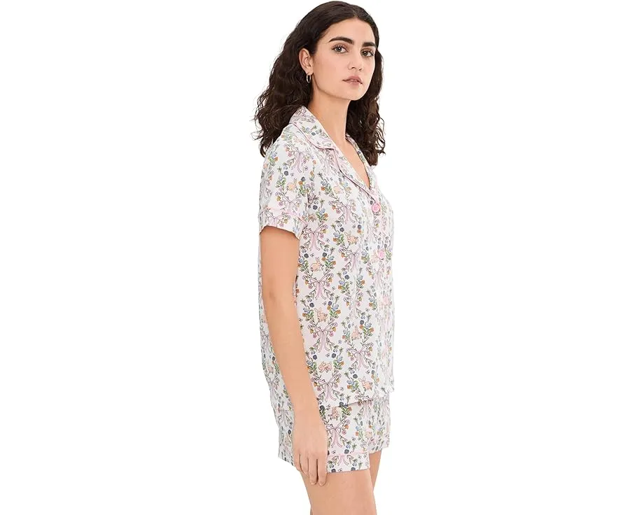 Bedhead PJs пижамный комплект с короткими рукавами и шортами из хлопка