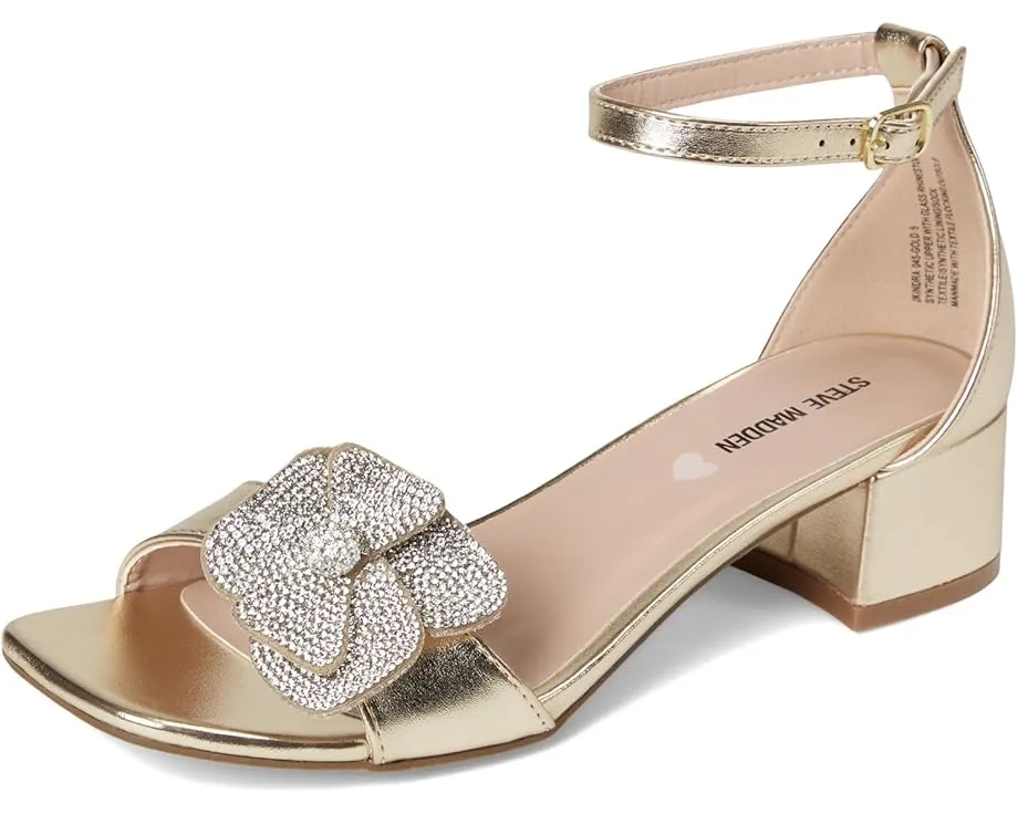 Steve Madden Kids Сандалии Kindra с металлическим верхом и стразами