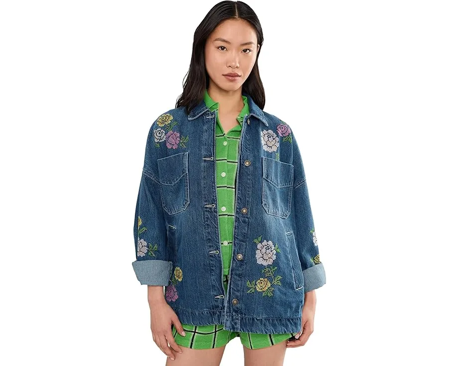 Рубашка Madison City Embroidered Free Peoplе с вышивкой