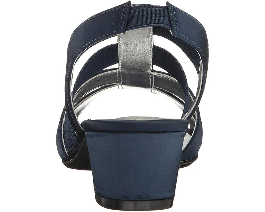 Вечерние сандалии David Tate Eve с кристаллами и квадратным носком