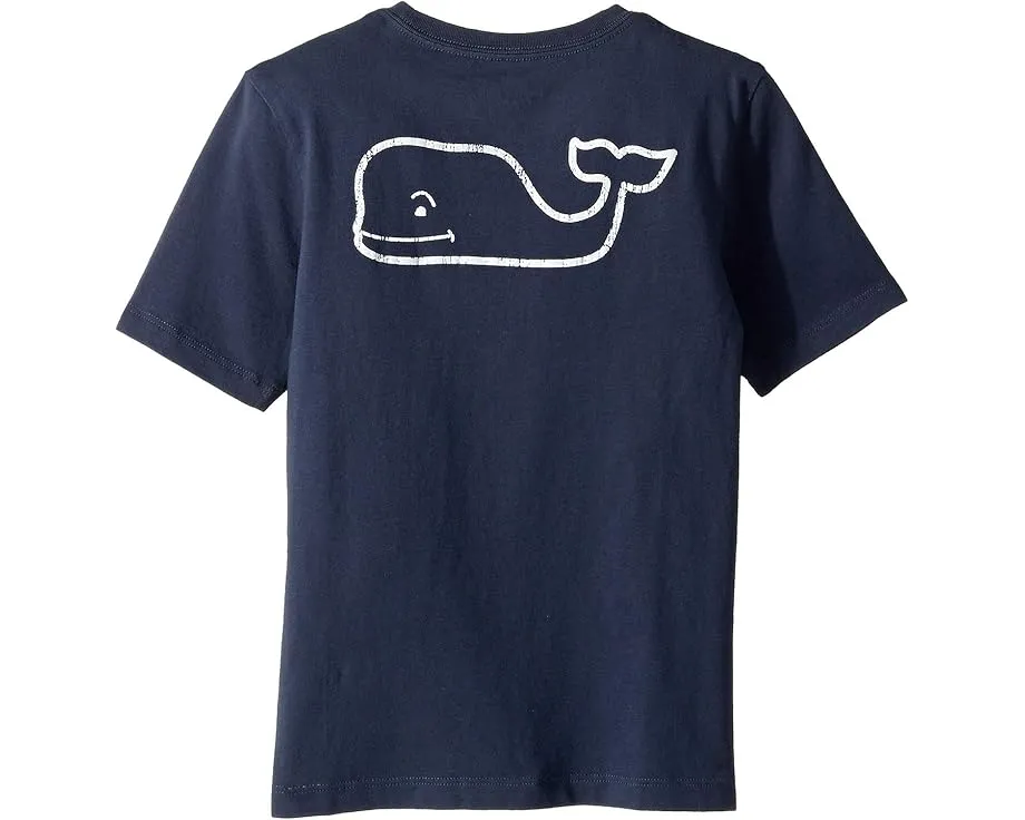 Футболка Vineyard Vines с коротким рукавом и карманом в виде кита для детей
