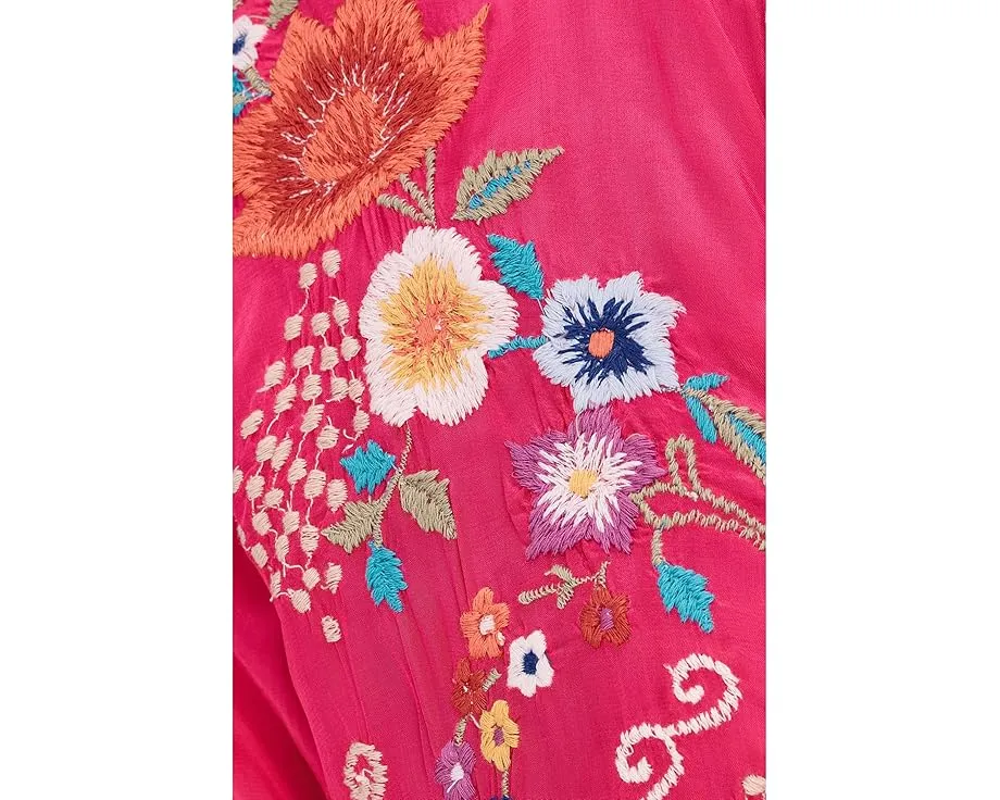 Блуза Bria из купра с вышивкой и рукавами три четверти Karyn Seo