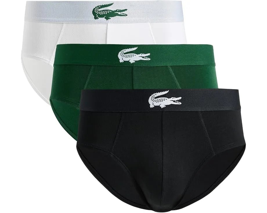 3 пары трусов Lacoste из стрейч-джерси с эластичным поясом