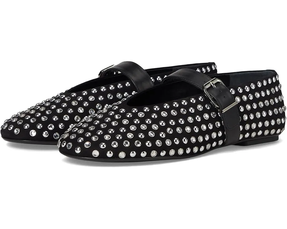 Балетки Schutz Eiza Glam с декоративными шипами на замшевом верхе и стелькой EVA