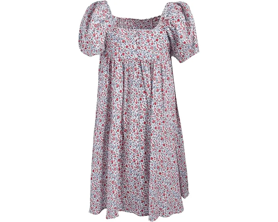 Платье с цветочным принтом и буфами Janie and Jack с пышной юбкой