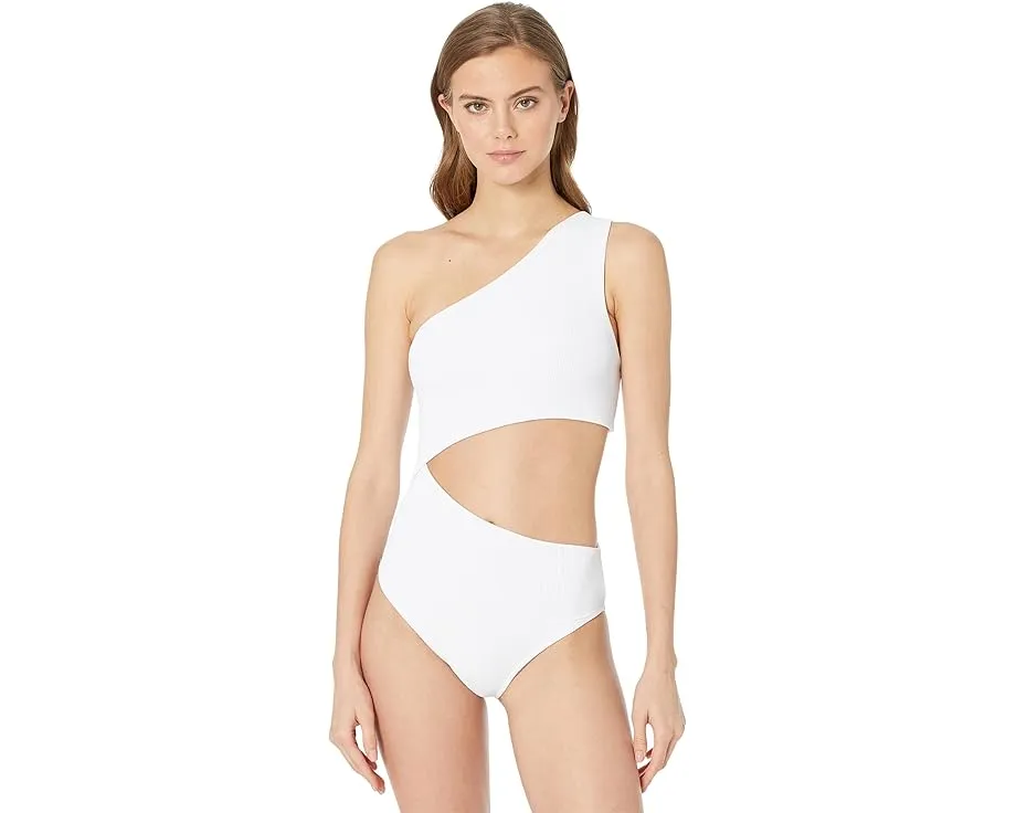 Цельный купальник Celine с асимметричным вырезом и вырезами по бокам Beach Riot