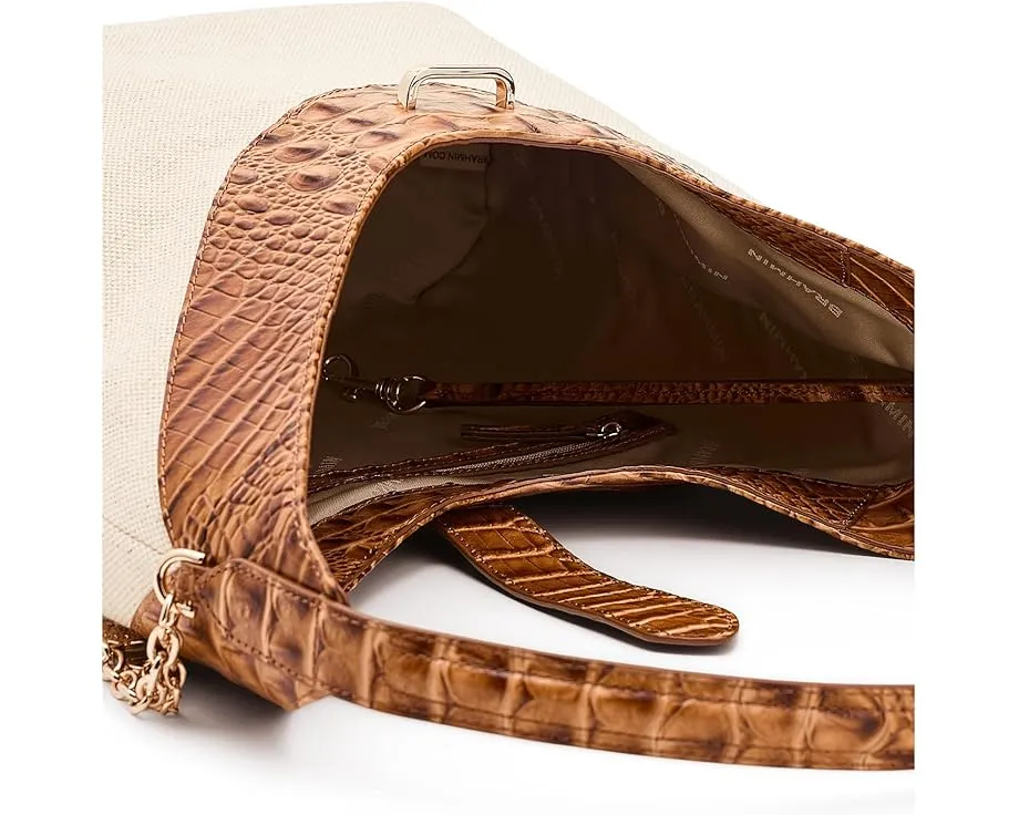 Сумка на плечо Gwynne от Brahmin из легкой кожи с магнитным замком