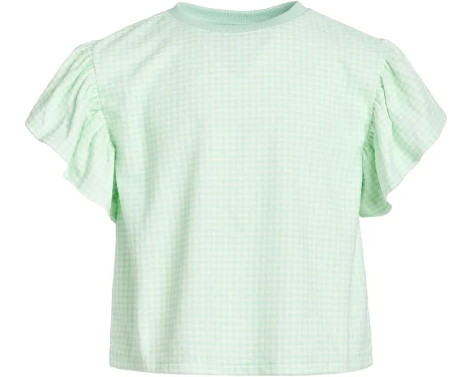 Топ Janie and Jack из махровой ткани в клетку с короткими рукавами