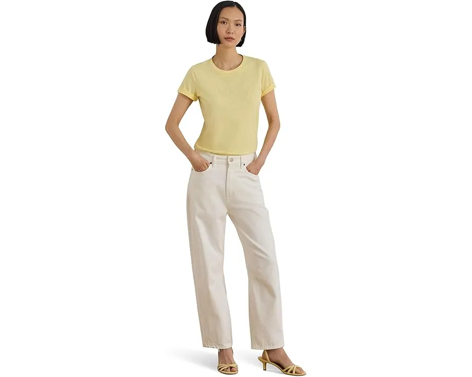 Футболка Lauren Ralph Lauren из хлопкового джерси с вышитым гербом