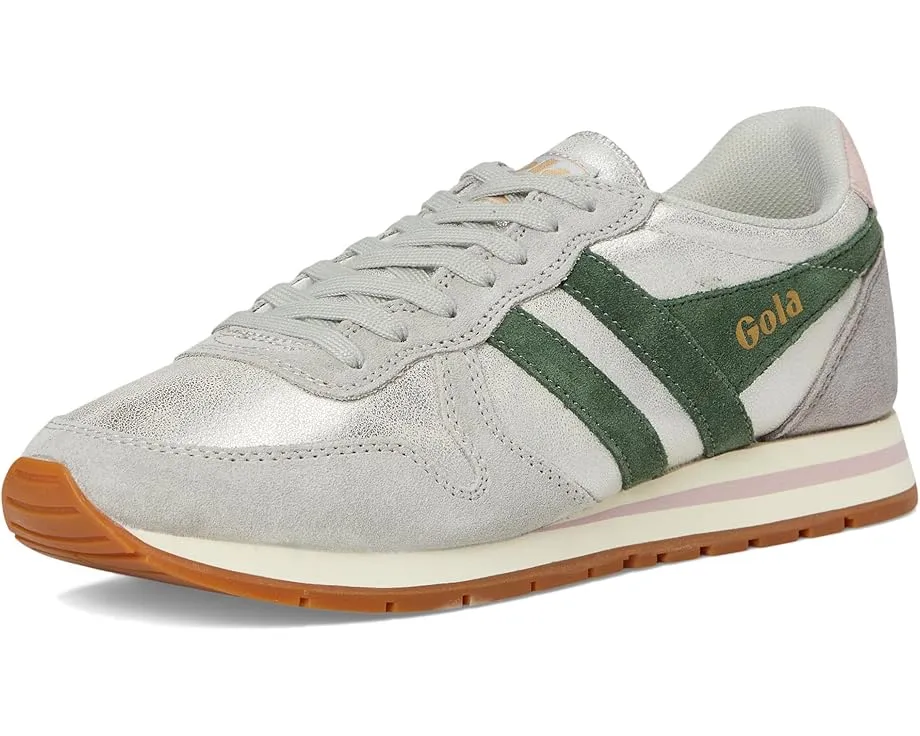Кроссовки Gola Daytona Blaze с блестящими полосками и кожаным верхом