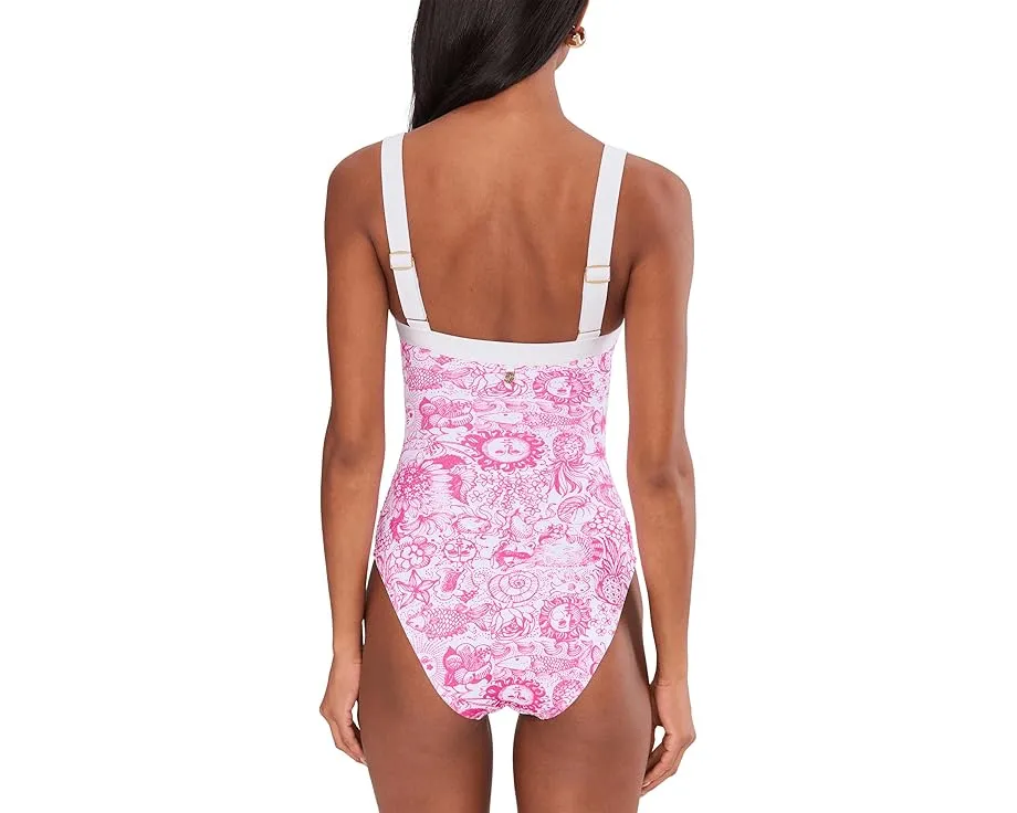 Купальник Keon цельный с драпировкой от Lilly Pulitzer