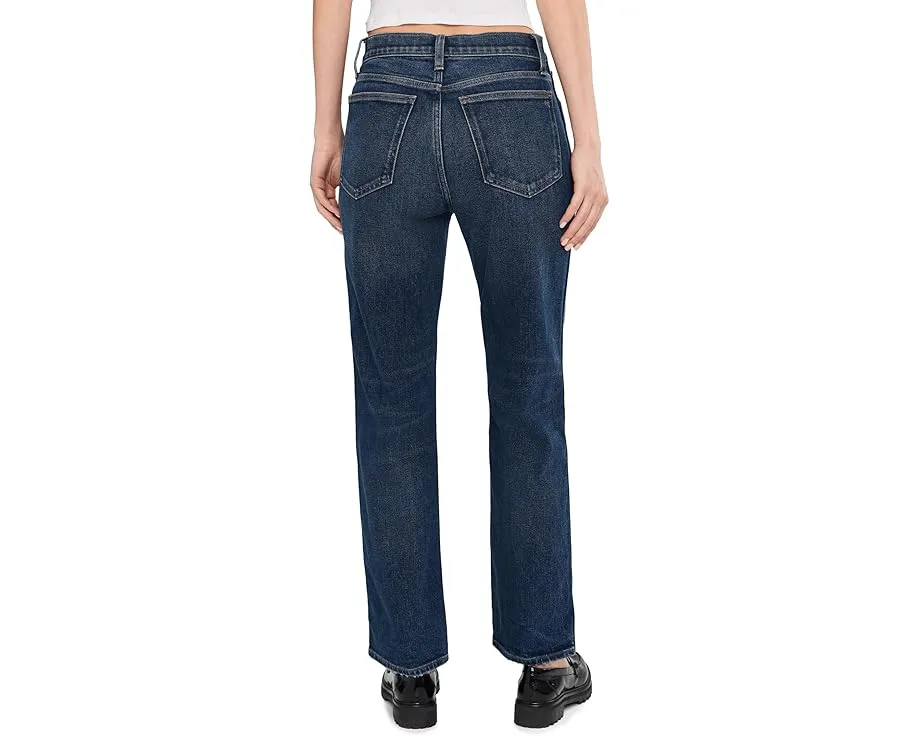 Джинсы Madewell Longline Straight с высокой посадкой и прямыми штанинами в цвете Midnight Waters