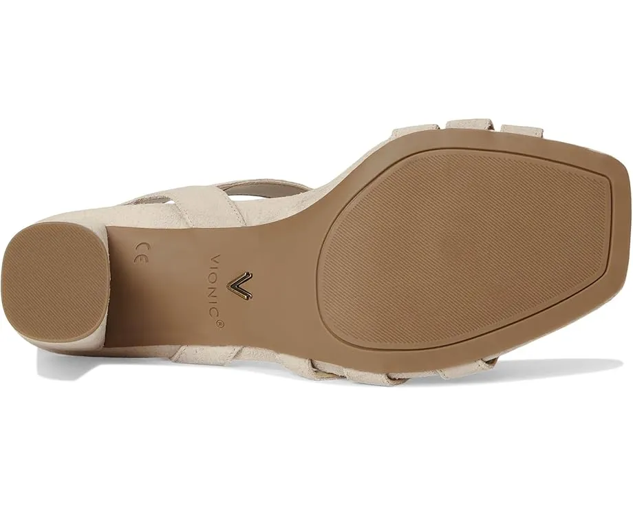 Сандалии VIONIC Nora на устойчивом каблуке с регулируемым ремешком