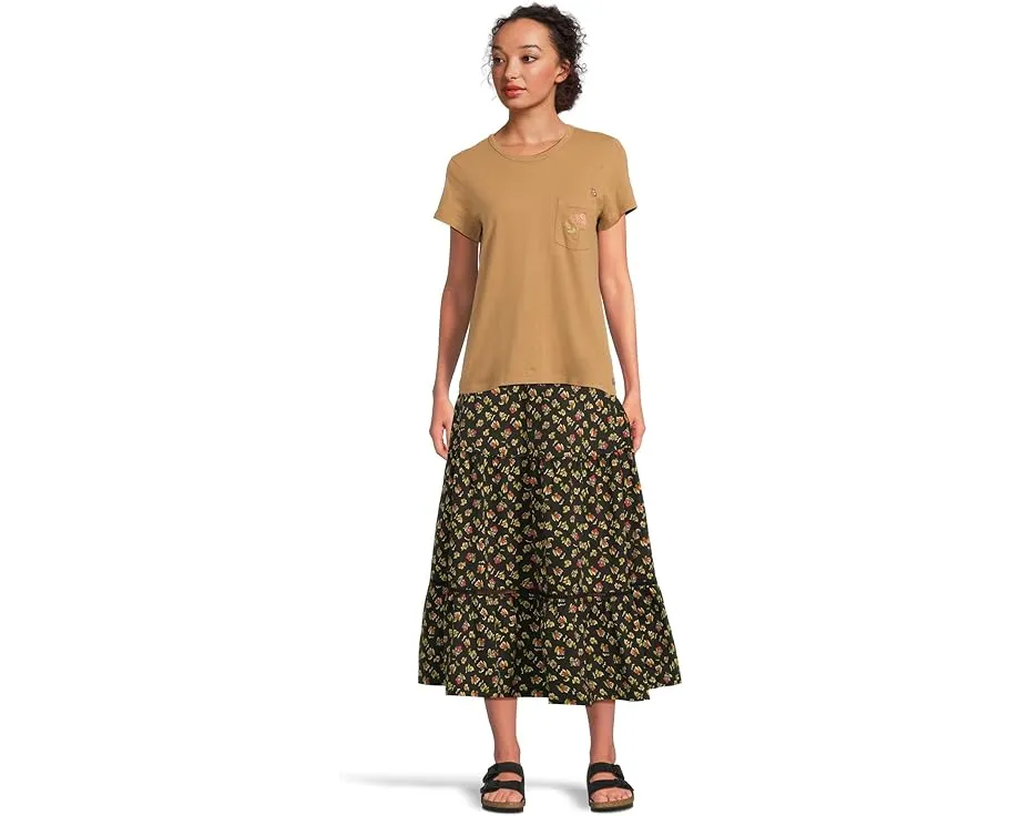 Юбка миди Toad&Co Marigold с ярусами из органического хлопка и TENCEL