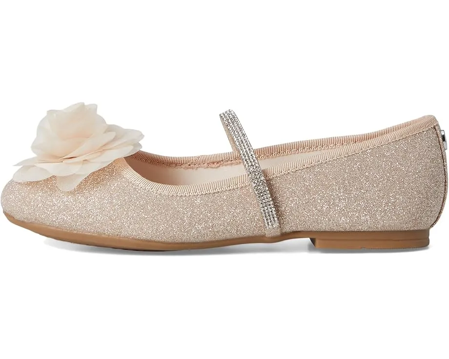 Детские балетки Jory с цветочным украшением и эластичной лямкой Nina Kids