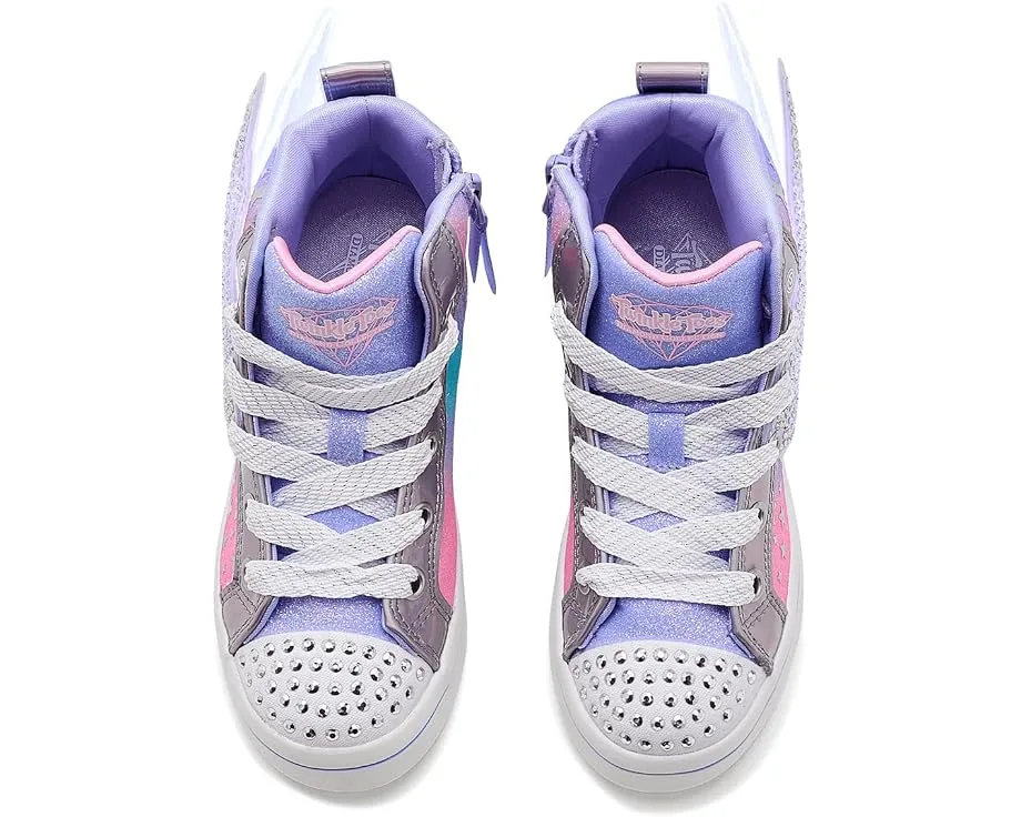 Кроссовки Skechers Twi-lites 2.0 Dreamy Wings высокие для детей с подсветкой