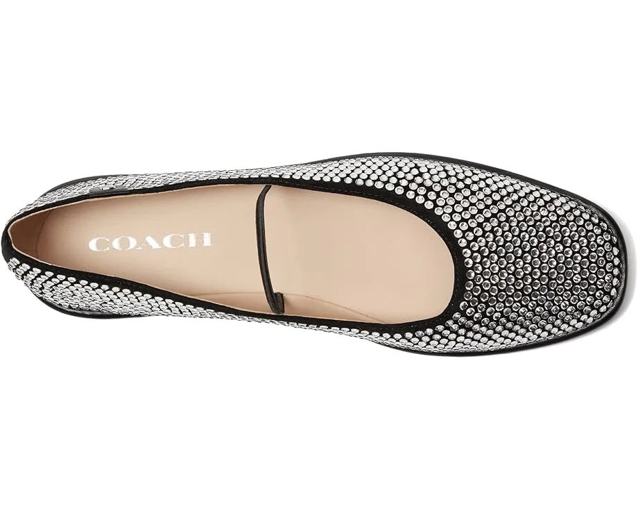 Балетки COACH Emilia Mary Jane с кристаллами и ремешком