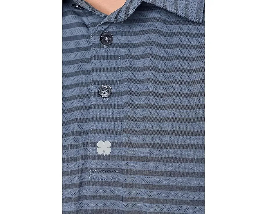 Повседневная поло Palmer Polo с горизонтальными полосками из полиэстера Black Clover