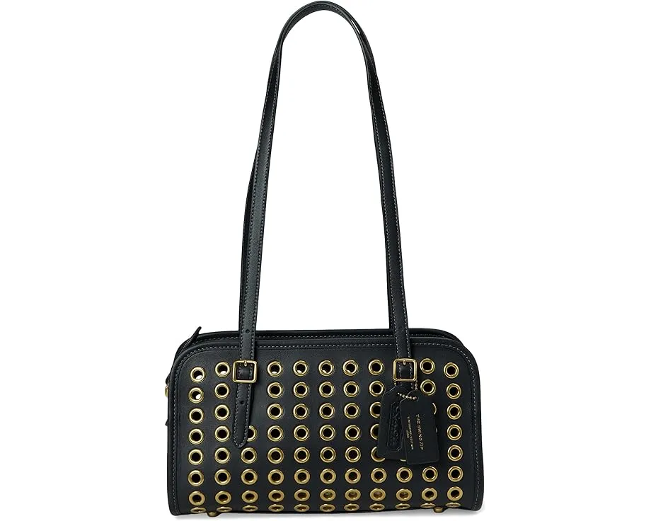 Сумка Swing Zip с люверсами COACH из перчаточной кожи