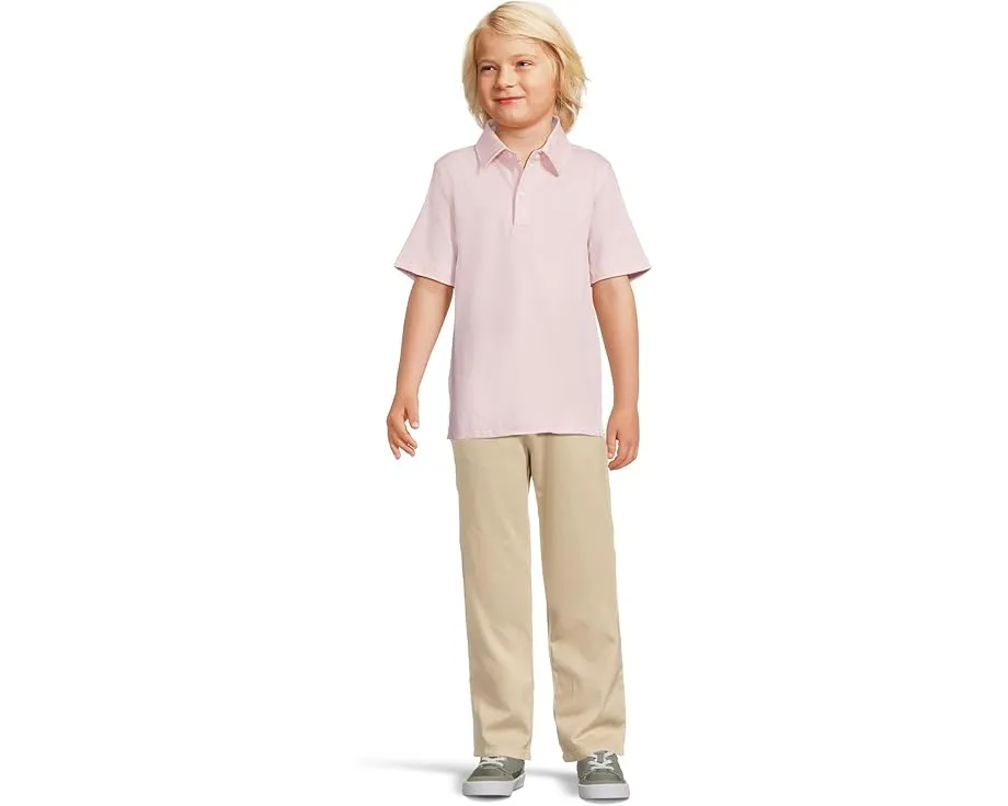 Поло Johnston & Murphy Kids с микро-полоской и эластичной тканью
