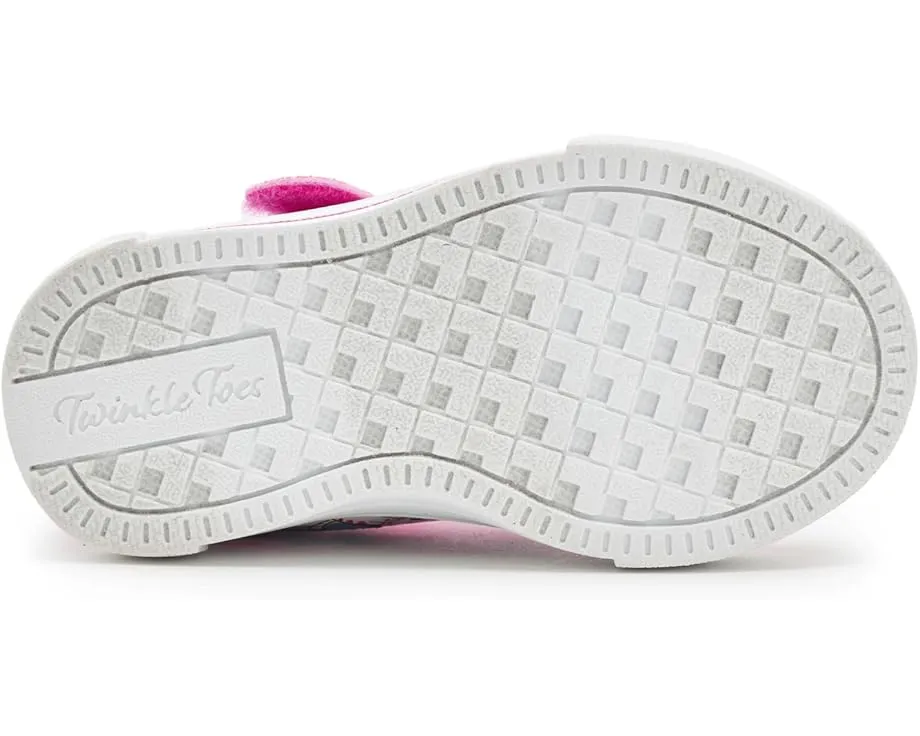 Светящиеся кроссовки SKECHERS KIDS Twinkle Sparks с принтом котиков и облаков