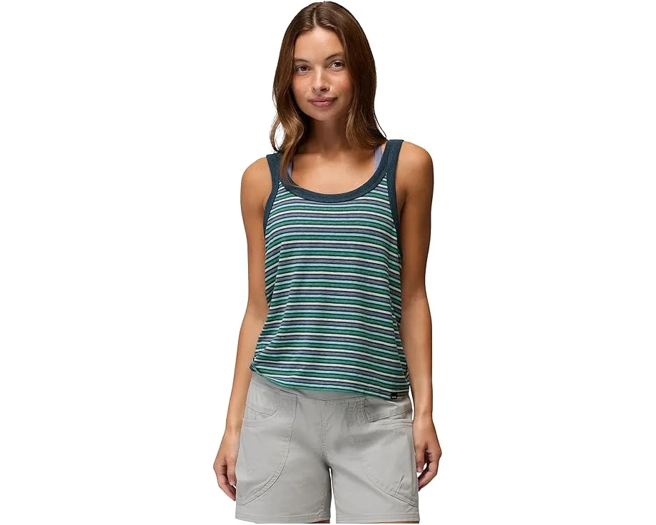 Prana Топ Cozy Up Scoop с круглым вырезом и риббингом из конопли