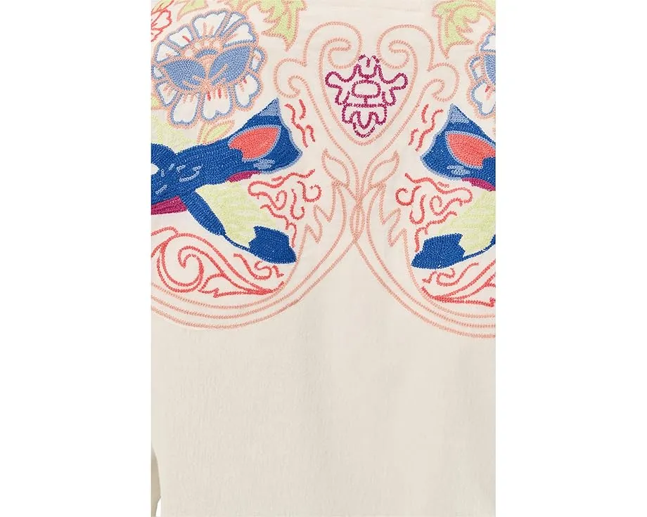 Free People рубашка We The Free Take Flight с вышивкой и оверсайз крой