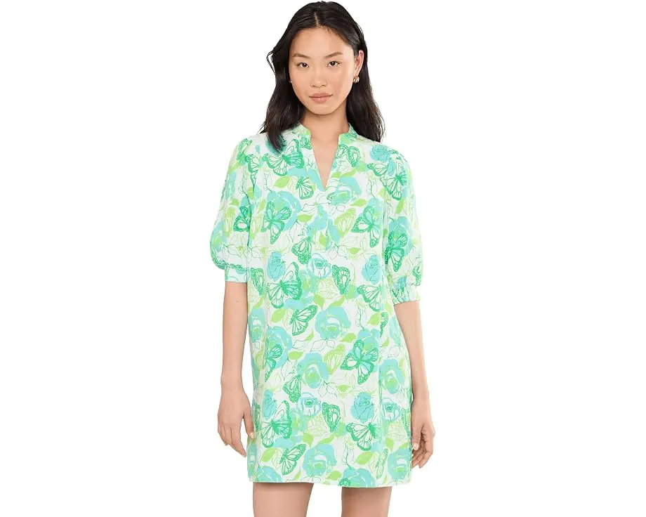 Платье Lilly Pulitzer Mialeigh с рукавом три четверти из льна