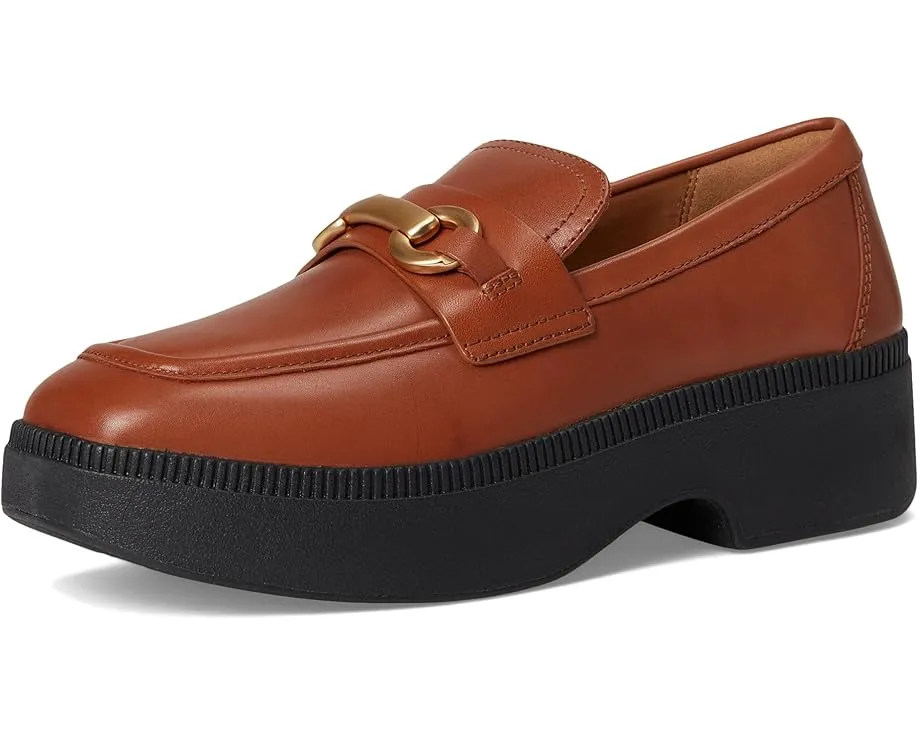 Лоферы FitFlop F-Luma на скрытом клине с металлической пряжкой