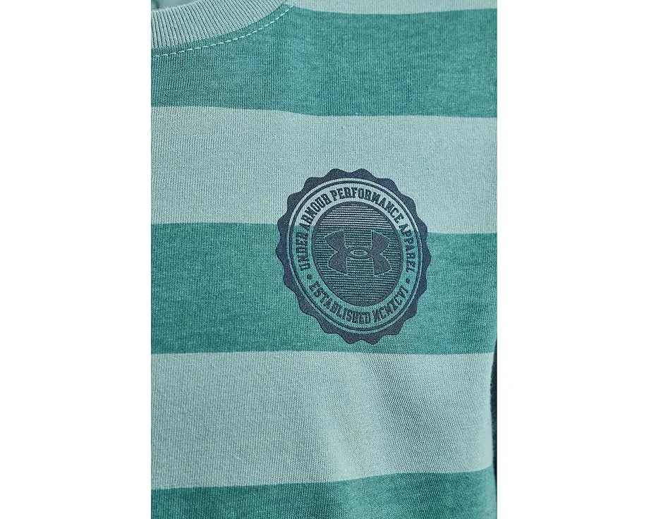 Футболка Under Armour Kids с полосками из мягкой ткани для повседневной носки