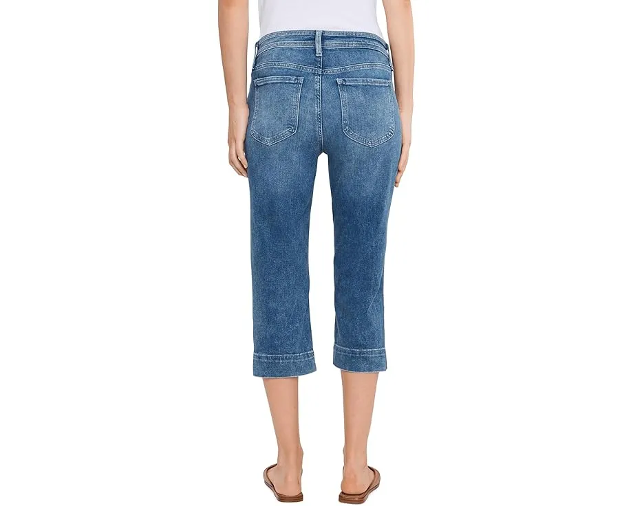 Джинсы Re-New Denim Crop Jeans NYDJ прямого кроя с высокой талией