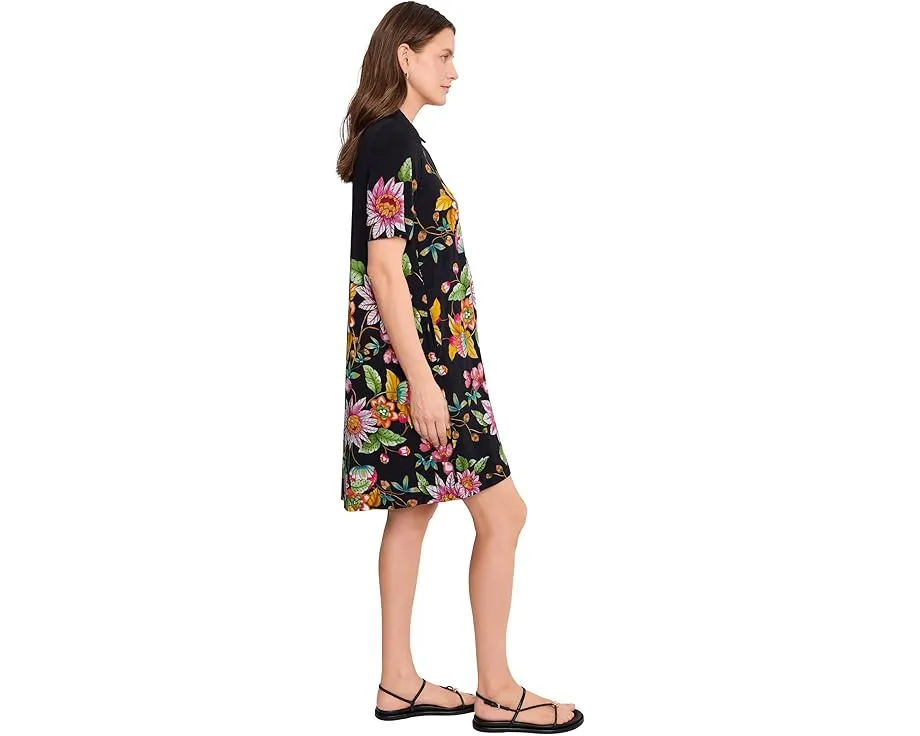 The Janie Favorite Polo Swing Dress- Orlaya Black