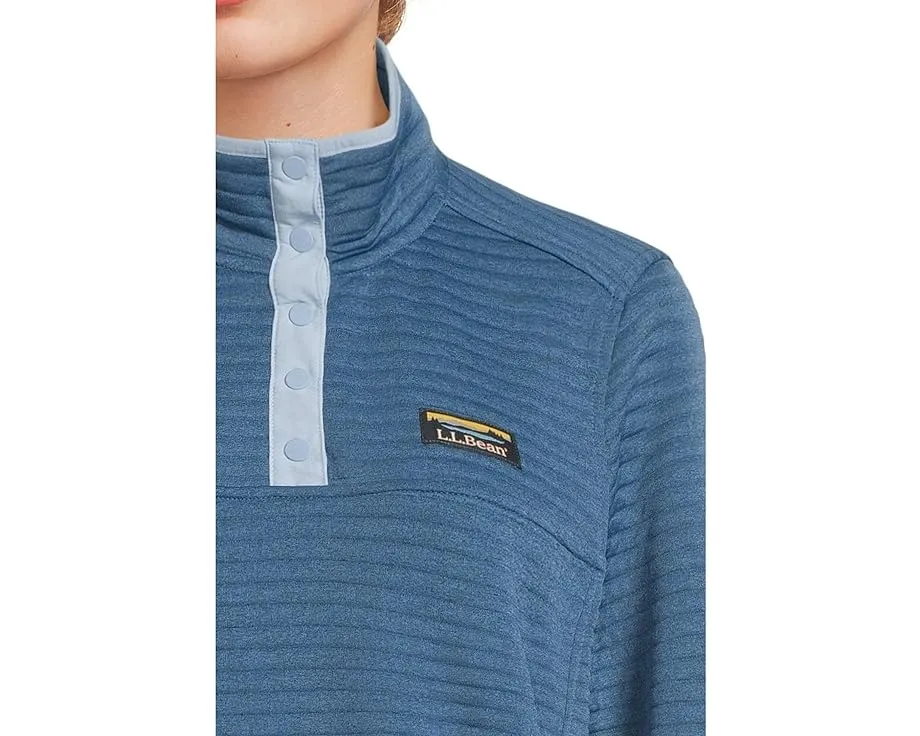 Свитшот L.L.Bean Airlight Knit с застежкой на кнопки и карманом кенгуру