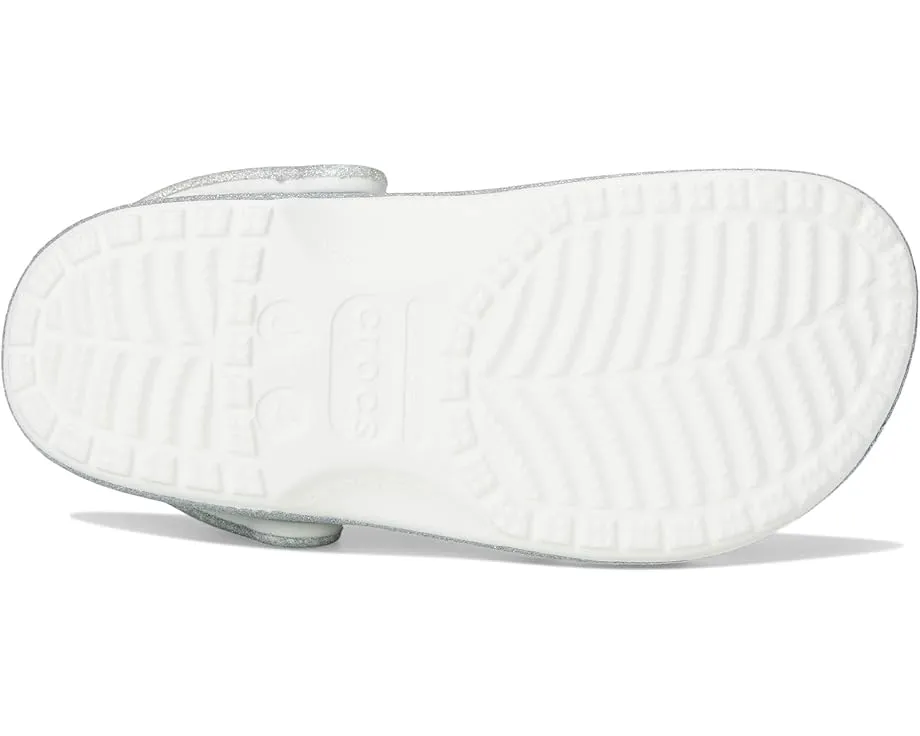 Crocs Classic Glitter Clogs детские блестящие сабо с пайетками