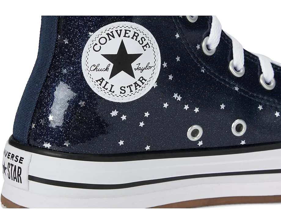 Блестящие кеды Converse Chuck Taylor All Star Eva Lift Glitter на платформе