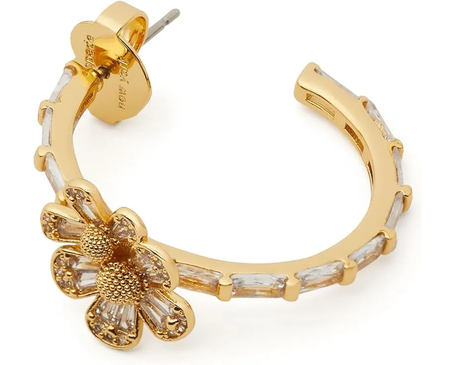 Серьги-гвоздики Happily Ever After с цветочным декором и золотым покрытием