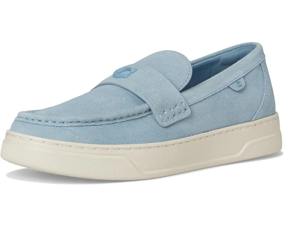 Лоферы COACH Hybrid с верхом из замши и фирменным тисненым узором