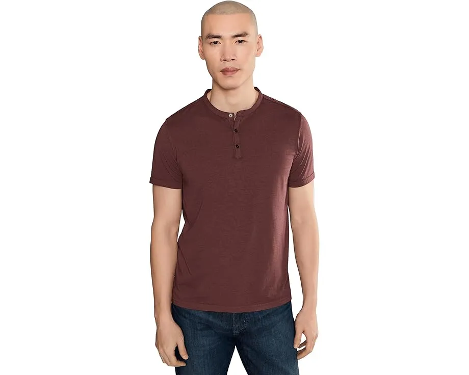 Футболка John Varvatos Duke Henley с небесно-серым принтом