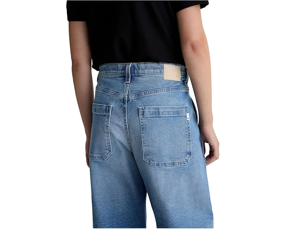 Джинсы AG Mercer с высокой посадкой и бочкообразным кроем