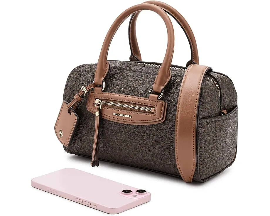 Сумка MICHAEL Michael Kors Jet Set Travel Extra Small Duffle через плечо с принтом лого