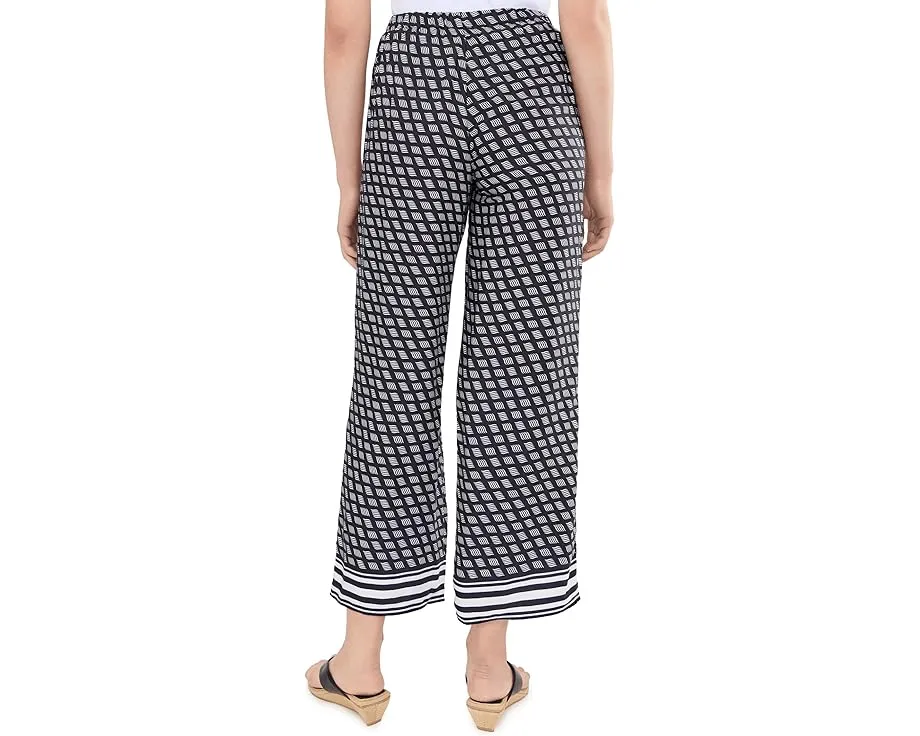 Брюки Printed Pull-On из сатинового твила Madewell цвет Classic Navy