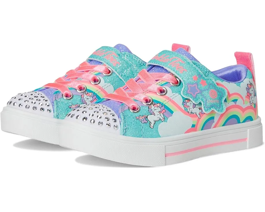 Детские кроссовки Skechers Twinkle Sparks Jumpin Clouds со светящимся носком