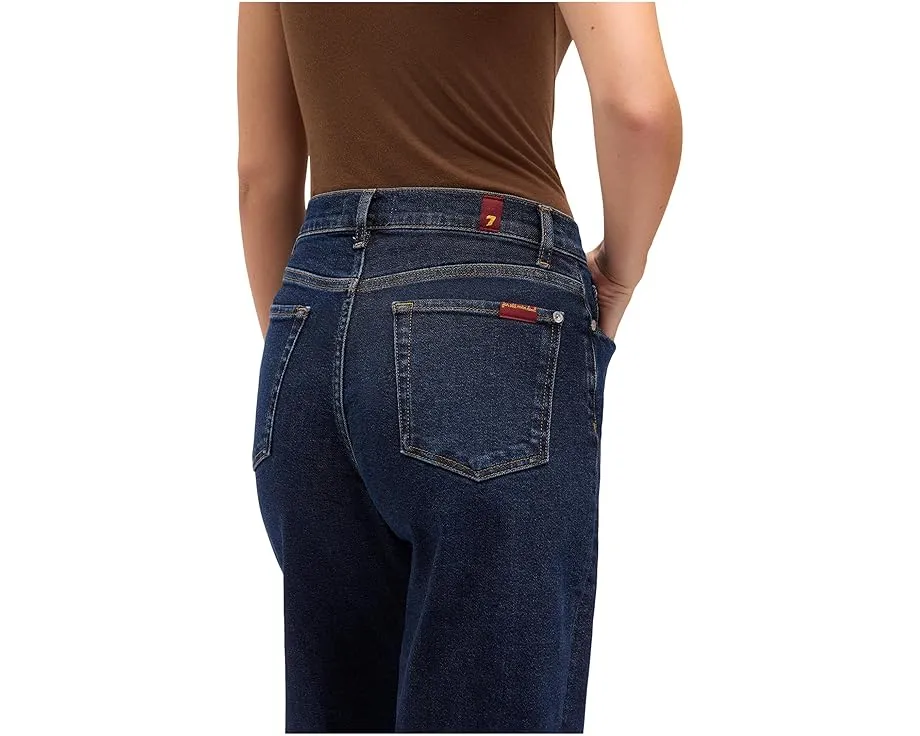 Джинсы 7 For All Mankind Lotta прямого кроя с пятью карманами